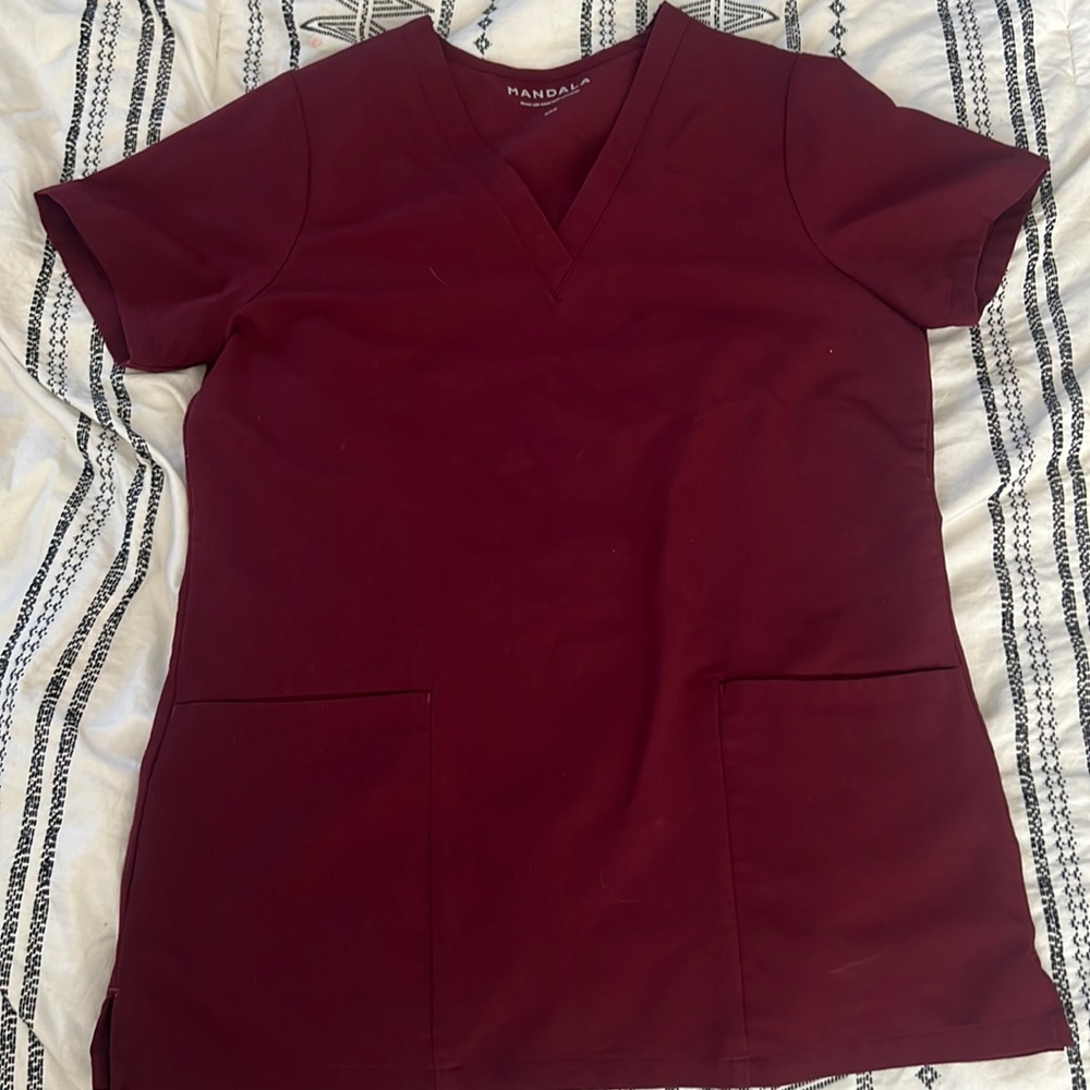 Mandala 3 pocket Scrub Top